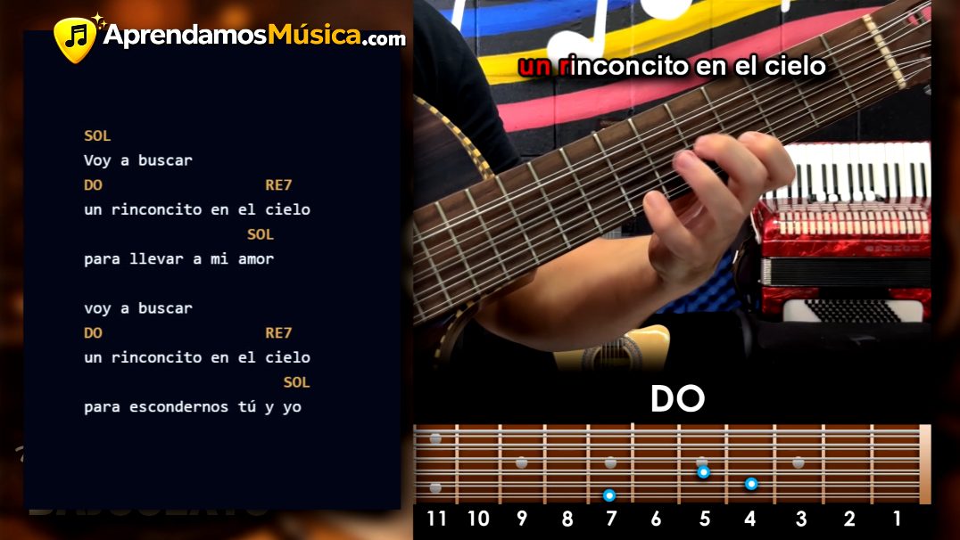 Un Rinconcito en el Cielo - Acordes Básicos en Bajo sexto / Bajo quinto