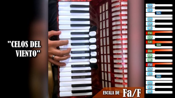 Celos del Viento - Tutorial en Acordeon de Teclas