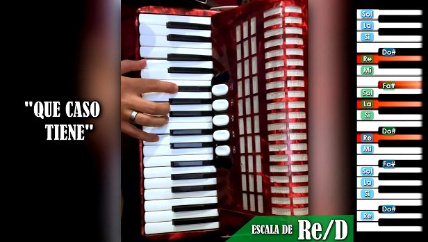 Que caso tiene - Tutorial en Acordeon de Teclas