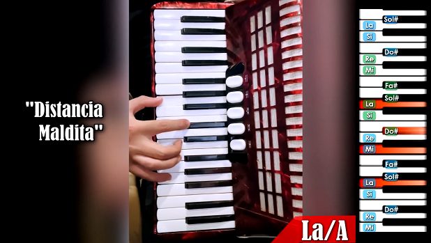 Distancia Maldita - Tutorial en Acordeon de Teclas