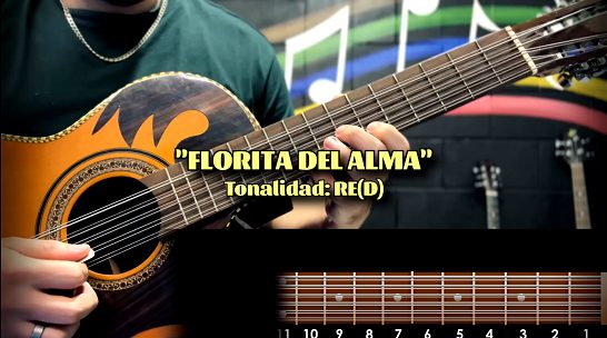 Florita del Alma - Acordes en Bajosexto | Bajoquinto